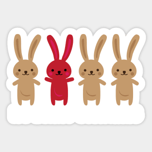 No Bunny Compares! Cute Valentine's Day Gift for Unique Bunnies Sticker